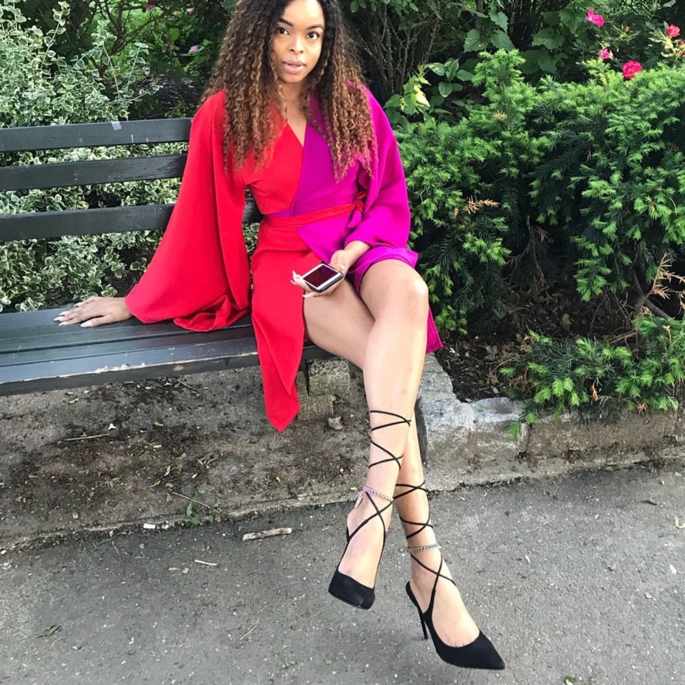 Pink purple robe